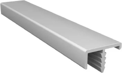 Врезной торцевой профиль т-образный анодированный